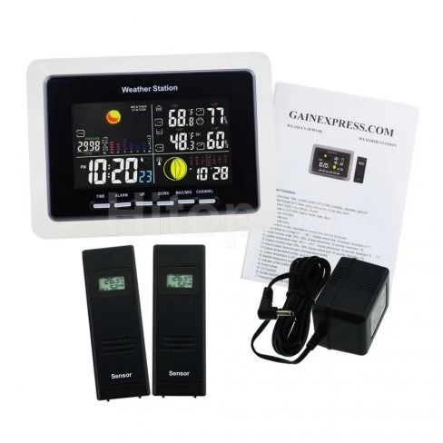Stație meteo wireless pentru temperatură și umiditate cu 2 senzori Stație meteo wireless pentru temperatură și umiditate cu 2 senzori