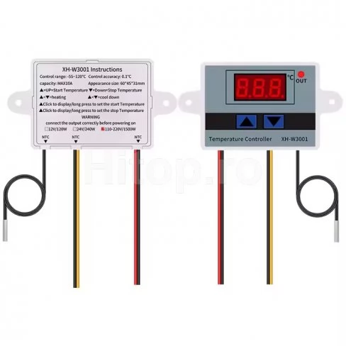 Controler termostat 220V XH-W3001 Controler termostat 220V XH-W3001