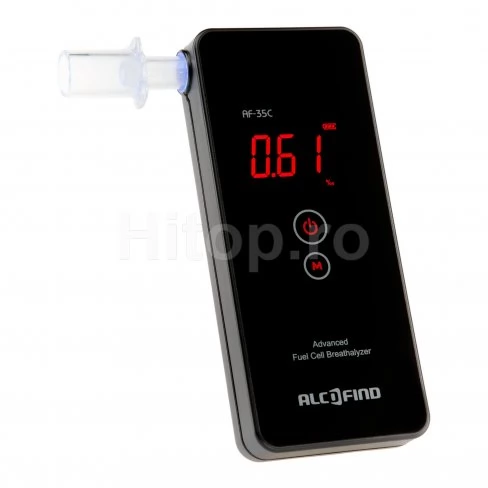 Breathalyzer profesional pentru alcool cu 50 de muștiucuri, carcasă și calibrare