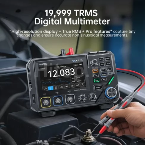Osciloscop FNIRSI 2D15P 100MHz 2CH cu multimetru și generator de semnal