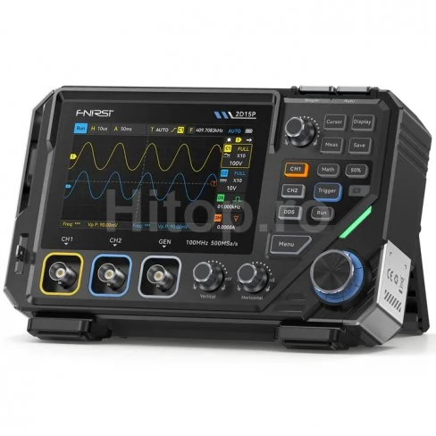 Osciloscop FNIRSI 2D15P 100MHz 2CH, multimetru și generator de semnal