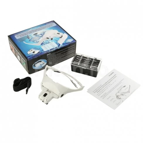 Lupe de cap 1.0x, 1.5x, 2.0x, 2.5x, 3.5x cu iluminare LED Lupe de cap 1.0x, 1.5x, 2.0x, 2.5x, 3.5x cu iluminare LED
