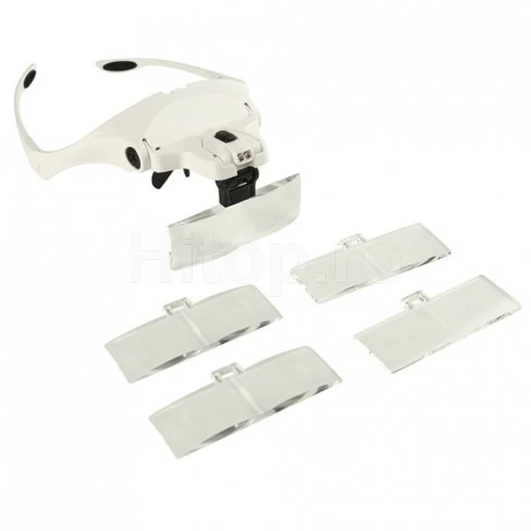 Lupe de cap 1.0x, 1.5x, 2.0x, 2.5x, 3.5x cu iluminare LED Lupe de cap 1.0x, 1.5x, 2.0x, 2.5x, 3.5x cu iluminare LED