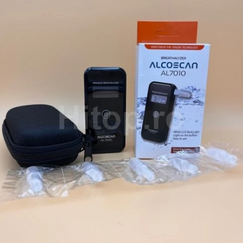 AlcoScan AL7010 kit de dragare personală cu 5 piese bucale și calibrare