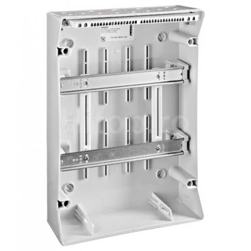 Tablou electric modular din plastic IP65, 2 rânduri, 24 module, ușă transparentă – BK050203