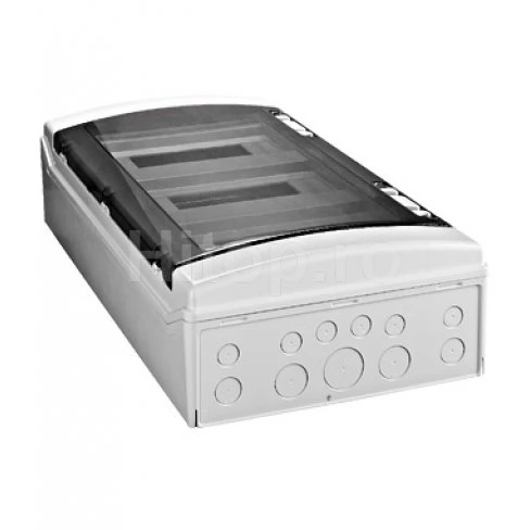Tablou electric modular din plastic IP65, 3 rânduri, 36 module, ușă transparentă – BK050204