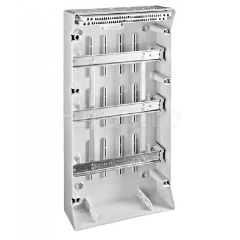 Tablou electric modular din plastic IP65, 3 rânduri, 36 module, ușă transparentă – BK050204