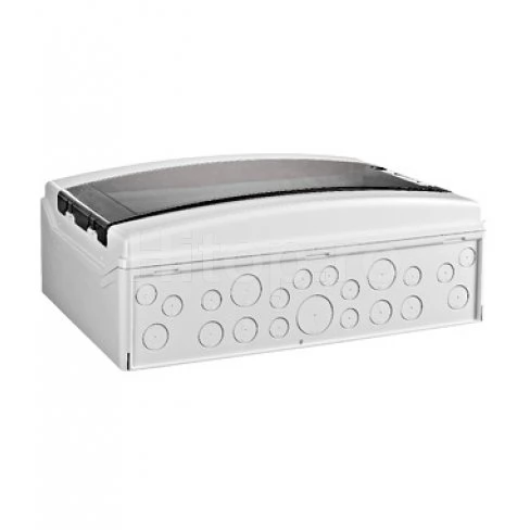 Tablou electric modular din plastic IP65, 18 module, ușă transparentă – BK050206