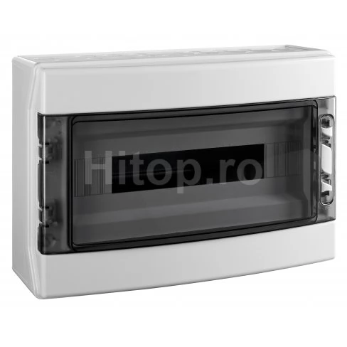Tablou electric modular din plastic IP65, 18 module, ușă transparentă – BK050206
