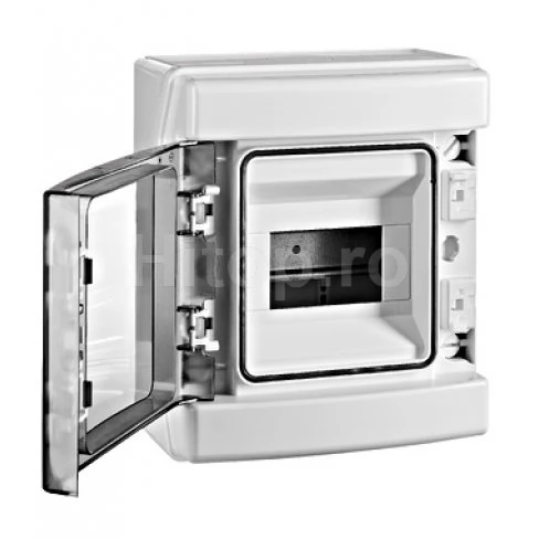 Tablou electric modular din plastic IP65, 6 module, ușă transparentă – BK050207