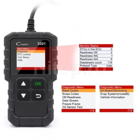 Autodiagnostic LAUNCH X431 CR3001 OBD2 defecte de frecare