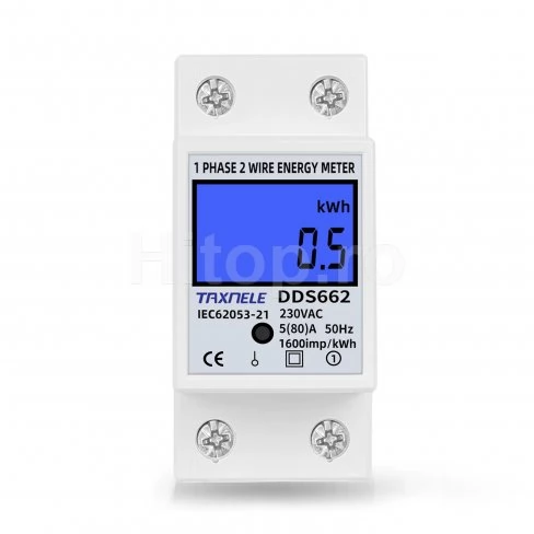 Contor de electricitate monofazat cu cost unic 80A, 230V 50/60Hz Contor de electricitate monofazat cu cost unic 80A, 230V 50/60Hz