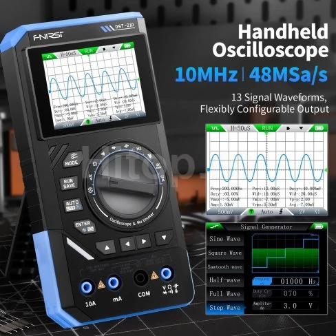 FNIRSI DST-210 Multimetru, osciloscop și generator de semnal FNIRSI DST-210 multimetru osciloscop și generator de semnal