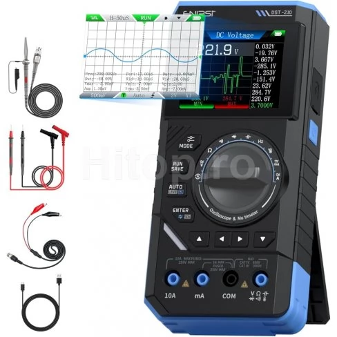 FNIRSI DST-210 Multimetru, osciloscop și generator de semnal FNIRSI DST-210 multimetru osciloscop și generator de semnal
