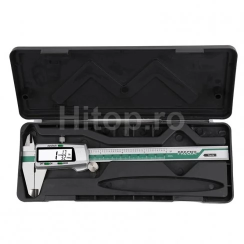 Calibru metalic de precizie de 150 mm cu afișaj LCD mare Calibru metalic de precizie de 150 mm cu afișaj LCD mare
