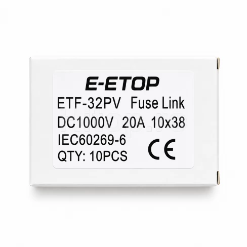 Siguranță E-ETOP, 20A, pentru sisteme fotovoltaice Siguranță E-ETOP, 20A, pentru sisteme fotovoltaice ETF-32-20A