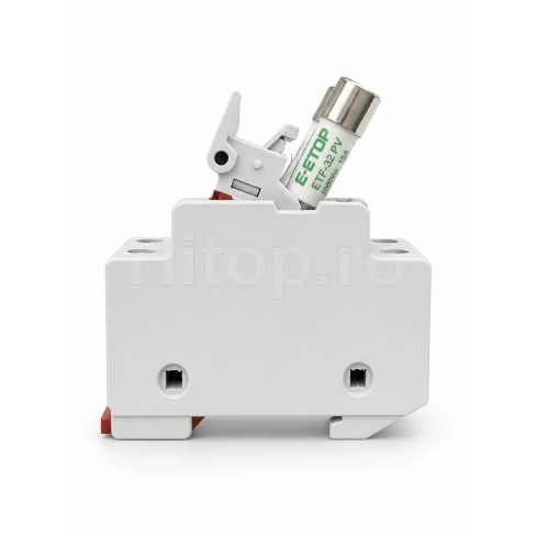 E-ETOP ETPV-32, suport dublu pentru siguranțe fuzibile, 1000V DC, 32A
