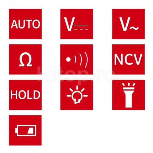 Multimetru T-RMS tip stilou și detectarea tensiunii NCV