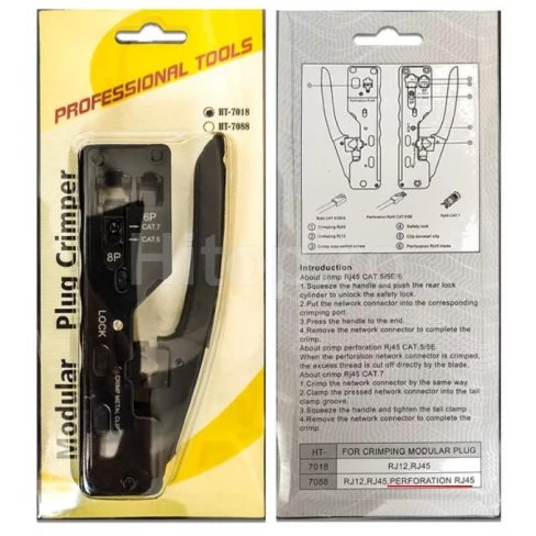 RJ45 RJ11 RJ12 Cat5 Cat6 Cat7 clește modular de sertizare