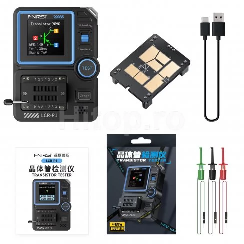 Tester multifuncțional pentru tranzistori, condensatori, rezistențe, diode zener, protecție condensator