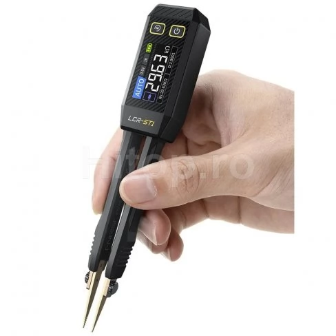 Multimetru LCR tip tweezer pentru elemente SMD cu multe opțiuni