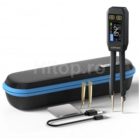 Multimetru LCR tip tweezer pentru elemente SMD cu multe opțiuni
