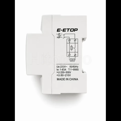Releu inteligent de protecție la supratensiune, subtensiune și supracurent, 63A, 220V, afișaj digital, șină DIN