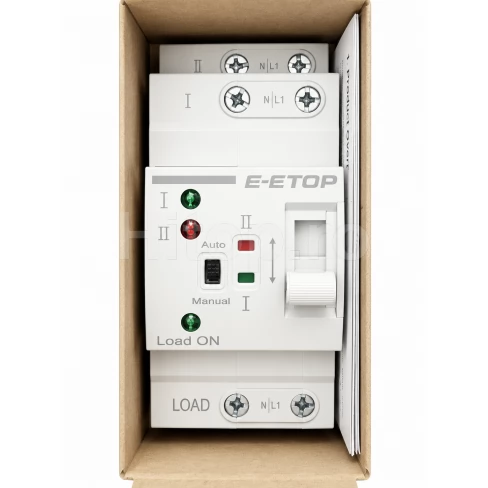 Întrerupător automat, E-ETOP, întrerupător inteligent, monofazat, AC220V, 80A LWQ3-80A-2P