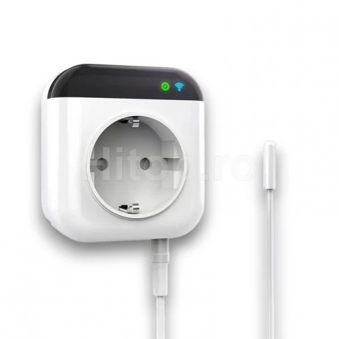 Priză termostat inteligentă Tuya WiFi MTS-700-WB, 16A
