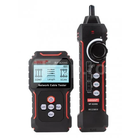 Cable Lan Tester NF-8209S pentru măsurarea lungimii cablului, detectarea POE și măsurarea tensiunii în cablul Lan Cat5 Cat6