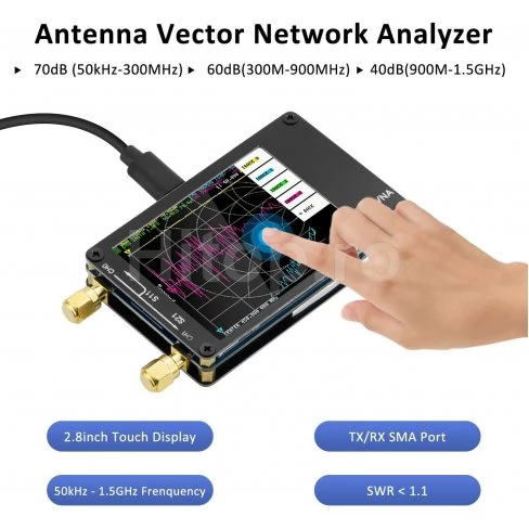 Analizor de frecvență de rețea vectorială bugetară 50KHz-900MHz MF HF VHF UHF