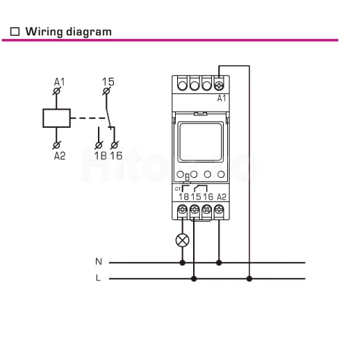 Temporizator digital programabil săptămânal Reletek RD-TPD1 AC/DC 24–240V 16A montare DIN