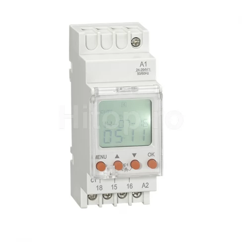 Temporizator digital programabil săptămânal Reletek RD-TPD1 AC/DC 24–240V 16A montare DIN