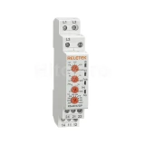 Reletek RS-MV37DP Releu de monitorizare a tensiunii trifazate 3P+N 120–277V 8A montare DIN