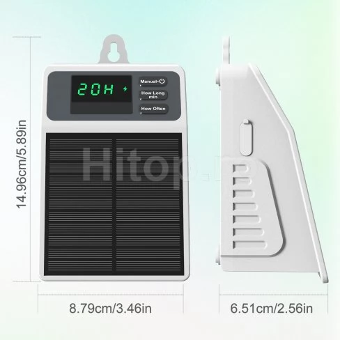 Sistem automat de irigare prin picurare solar SOP17 cu pompă încorporată, USB-C, 2200 mAh, IPX5 Sistem automat de irigare prin picurare solar SOP17 cu pompă încorporată, USB-C, 2200 mAh, IPX5