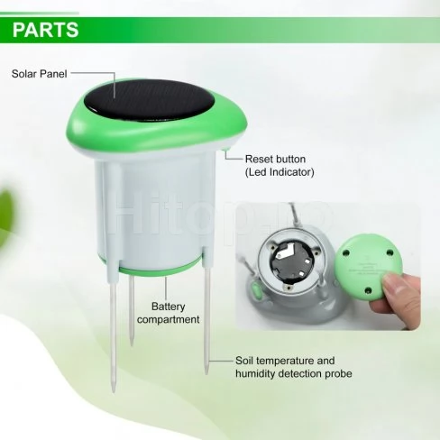 Senzor inteligent de sol cu ​​Wi-Fi, care măsoară umiditatea, temperatura și conductivitatea electrică