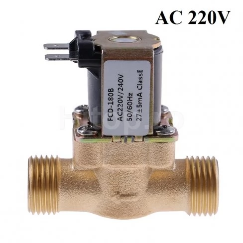 Electrovalvă 1/2 normal închisă 220V corp metalic