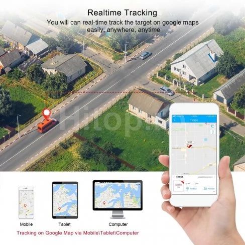 GPS tracker auto cu baterie și urmărire în timp real