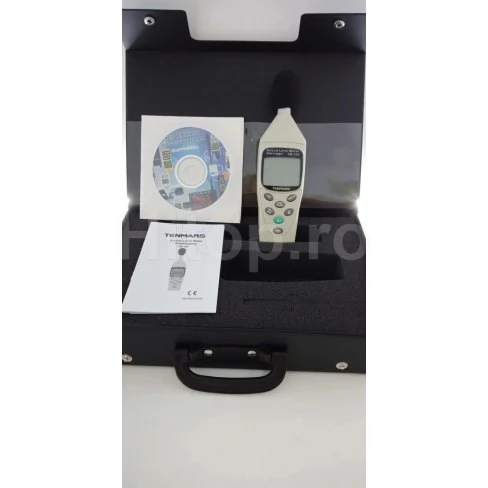 Zgomotmetru-logger 30-130dB, ponderare frecvență A/C, IEC61672-1 Class2, Certificat