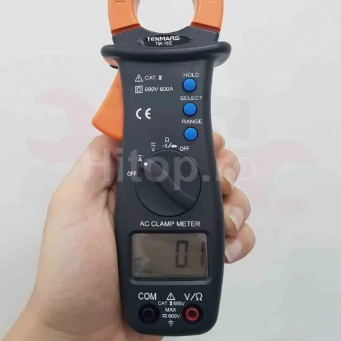 Tenmars AC V, AC A, rezistență, certificat de calibrare