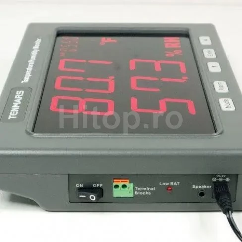 Tenmars Taiwan Monitor profesional de temperatură și umiditate cu înregistrator de date Tenmars Taiwan Monitor profesional de temperatură și umiditate cu înregistrator de date