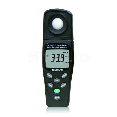 Luxmetru cu interval automat Tenmars, certificat de calibrare Luxmetru cu interval automat Tenmars, certificat de calibrare