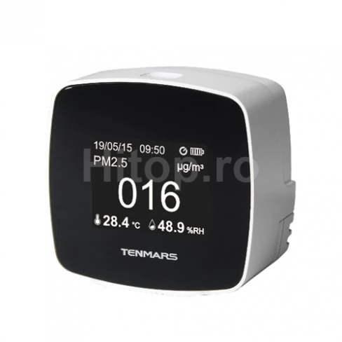 Monitor PM 2.5, US AQI, CN AQI, higrometru, temperatură, dată și oră, certificat de calibrare Monitor PM 2.5, US AQI, CN AQI, higrometru, temperatură, dată și oră, certificat de calibrare