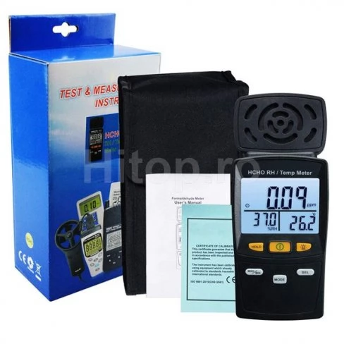 Detector pentru formaldehidă (HCHO), umiditate și temperatură, certificat de calibrare Detector pentru formaldehidă (HCHO), umiditate și temperatură, certificat de calibrare