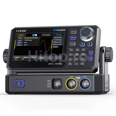 Generator de semnal cu două canale FNIRSI TSG6020, 60 MHz, 200 MSa/s, 14 biți