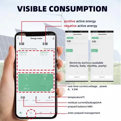 Contor inteligent monofazat WIFI cu protecții multiple Tuya Smart Life 100A