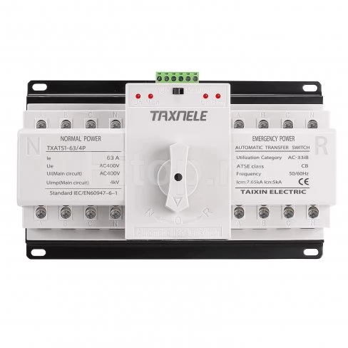Comutator automat de transfer trifazat 400V 63A 4P – TXATS1-63-4P