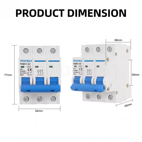 Întrerupător automat MCB 32A, 3P, AC 230/400V, 6kA, curba C – Taxnele