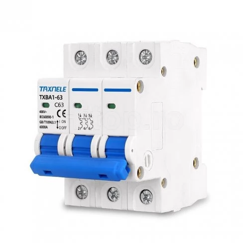 Întrerupător automat MCB 32A, 3P, AC 230/400V, 6kA, curba C – Taxnele