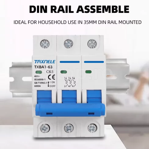 Întrerupător automat MCB 32A, 3P, AC 230/400V, 6kA, curba C – Taxnele